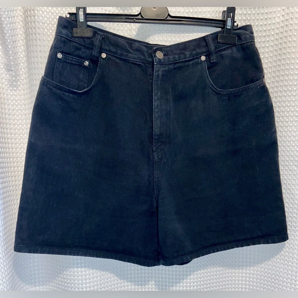 Women’s Vintage Jonathan G. 100% cotton black high waist jeans‎ shorts size 15